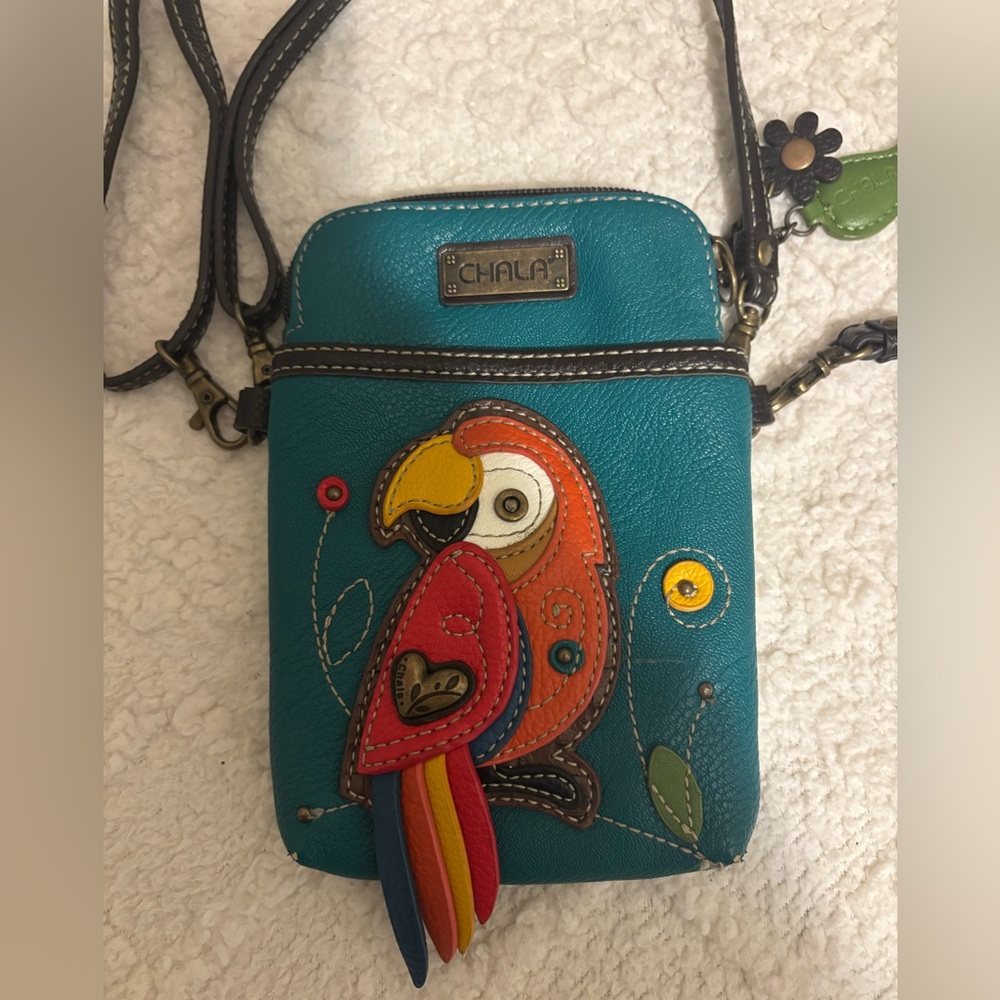 Chala Convertible Woman's Purse
Pouch Crossbody Parrot
Handbag Turquoise